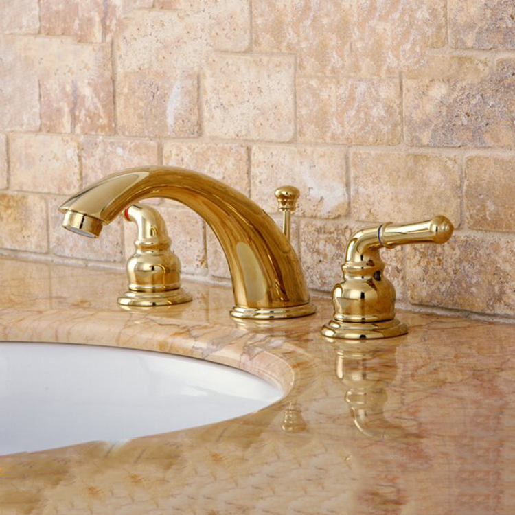 Grifo de baño de lavabo generalizado de dos manijas